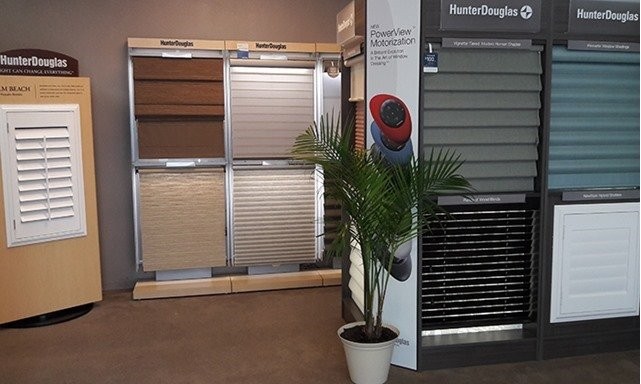 Showroom display with window coverings